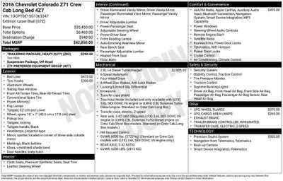 2016 Chevrolet Colorado 4WD Z71