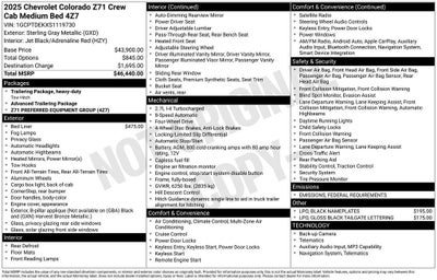 2025 Chevrolet Colorado Z71