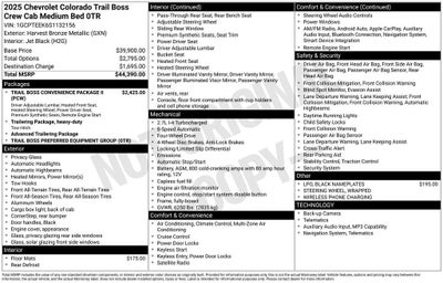 2025 Chevrolet Colorado Trail Boss
