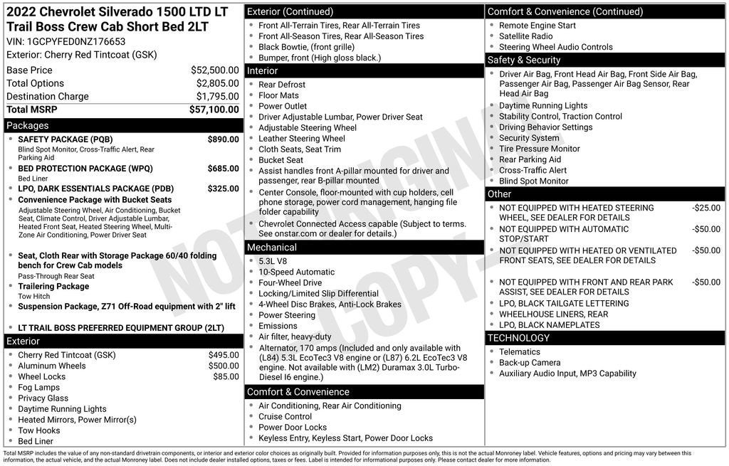 2022 Chevrolet Silverado 1500 LTD LT Trail Boss