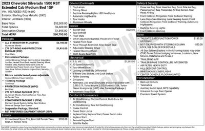 2023 Chevrolet Silverado 1500 RST