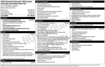 2020 Chevrolet Silverado 1500 Custom