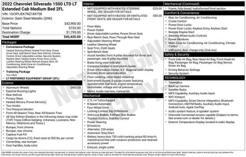 2022 Chevrolet Silverado 1500 LTD LT