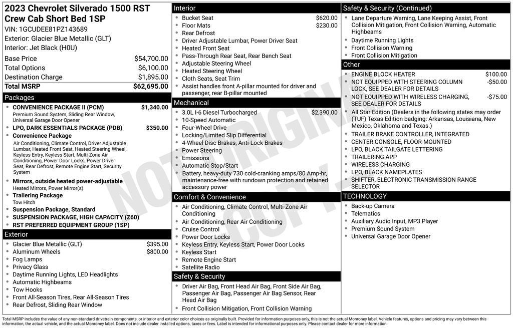 2023 Chevrolet Silverado 1500 RST