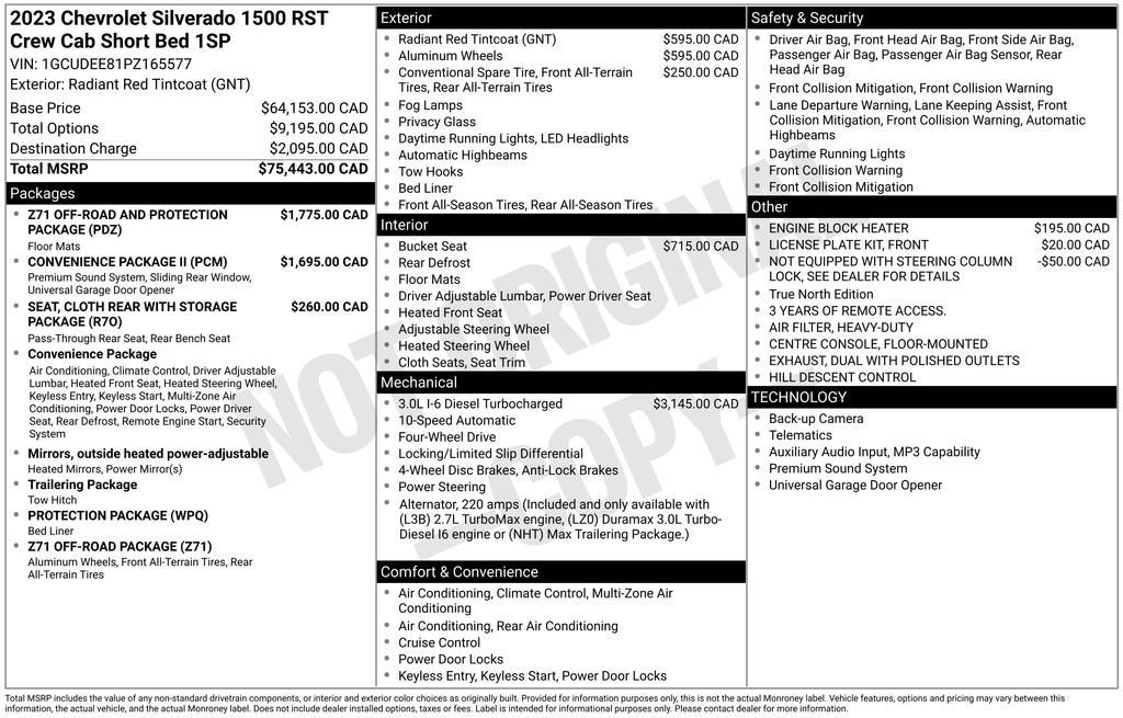 2023 Chevrolet Silverado 1500 RST