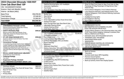 2023 Chevrolet Silverado 1500 RST
