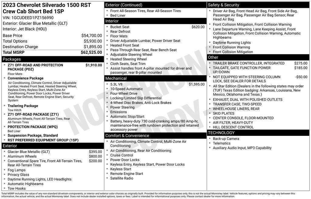 2023 Chevrolet Silverado 1500 RST