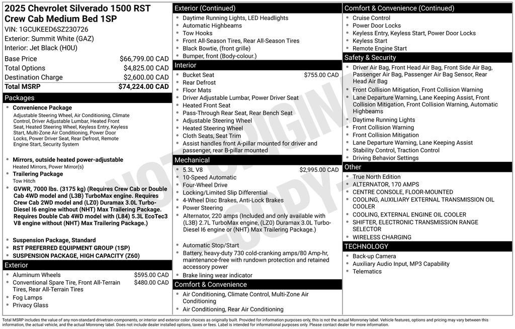2025 Chevrolet Silverado 1500 RST