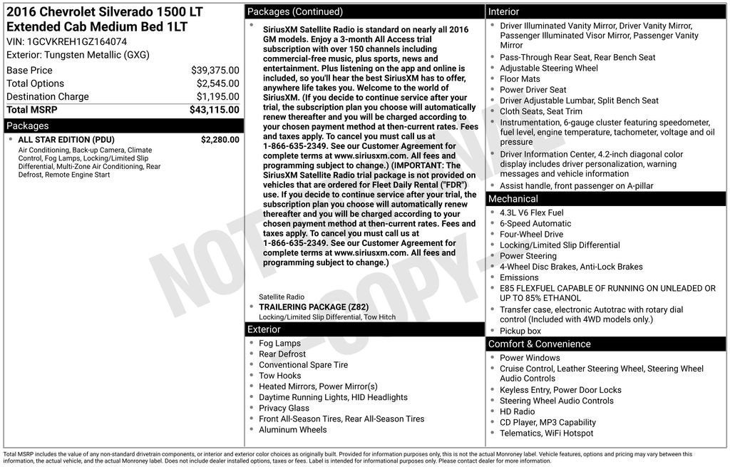 2016 Chevrolet Silverado 1500 LT