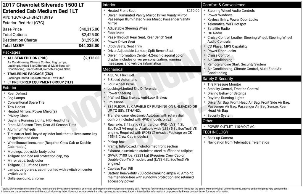 2017 Chevrolet Silverado 1500 LT