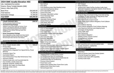 2024 GMC Acadia Elevation