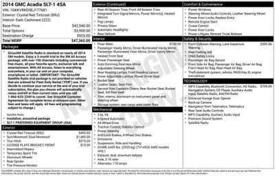 2014 GMC Acadia SLT
