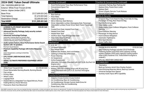 2024 GMC Yukon Denali Ultimate