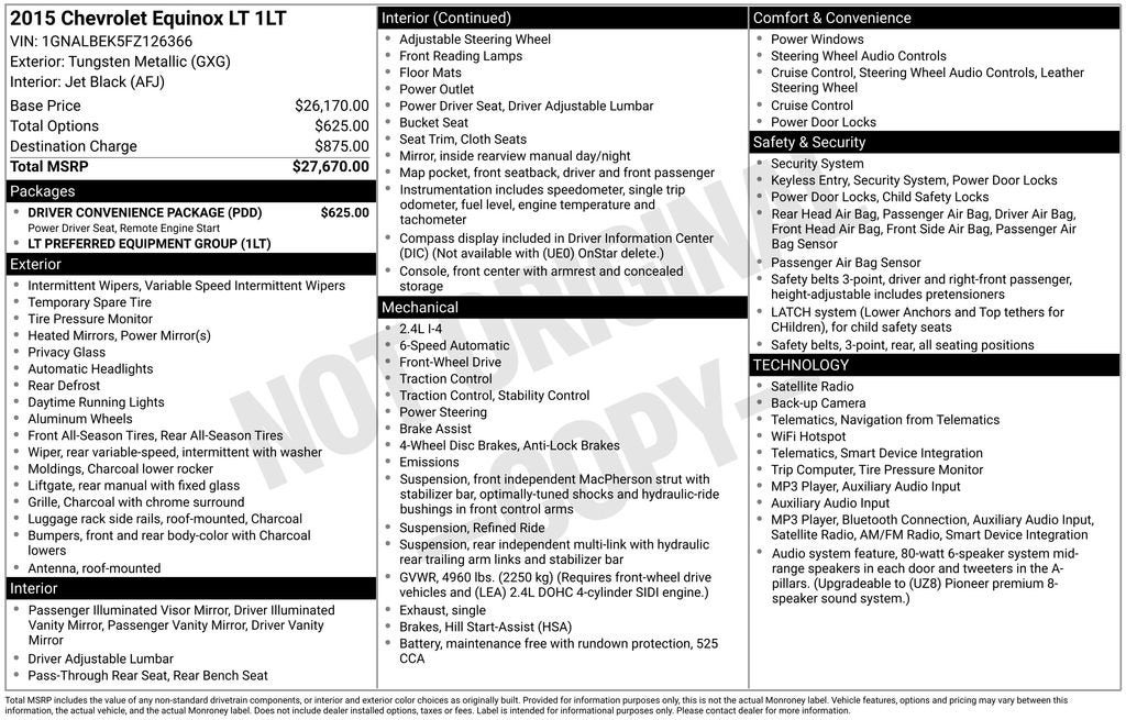 2015 Chevrolet Equinox LT