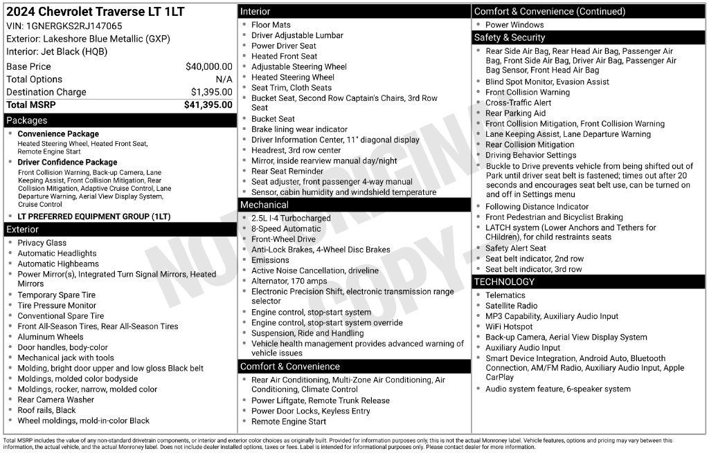 2024 Chevrolet Traverse 1LT - Photo 6