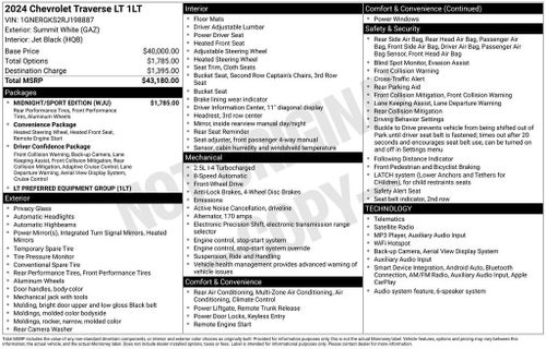 2024 Chevrolet Traverse LT