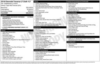 2018 Chevrolet Traverse LT Cloth