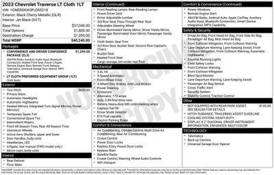 2023 Chevrolet Traverse LT Cloth