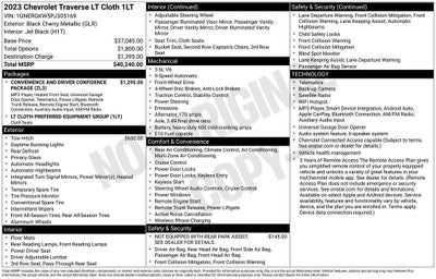 2023 Chevrolet Traverse LT Cloth