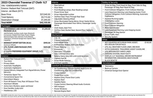 2023 Chevrolet Traverse LT Cloth