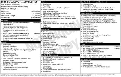 2023 Chevrolet Traverse LT Cloth