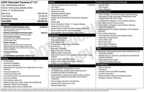 2025 Chevrolet Traverse LT