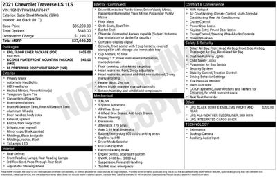 2021 Chevrolet Traverse LS