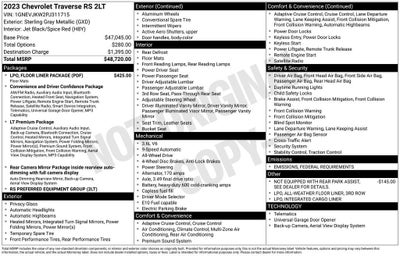 2023 Chevrolet Traverse RS