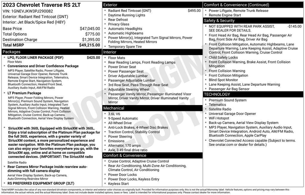 2023 Chevrolet Traverse RS - Photo 6