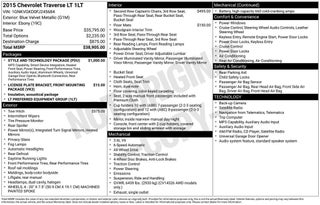 2015 Chevrolet Traverse LT