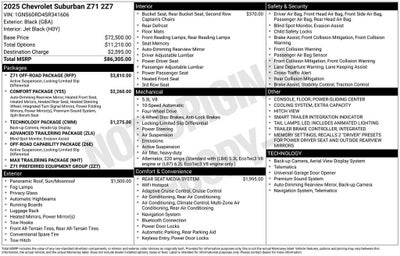 2025 Chevrolet Suburban Z71