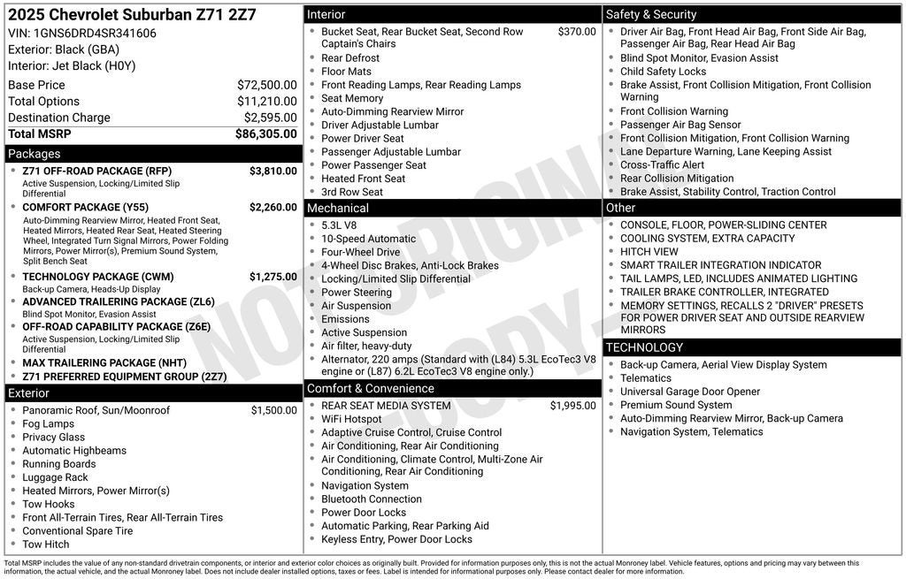2025 Chevrolet Suburban Z71