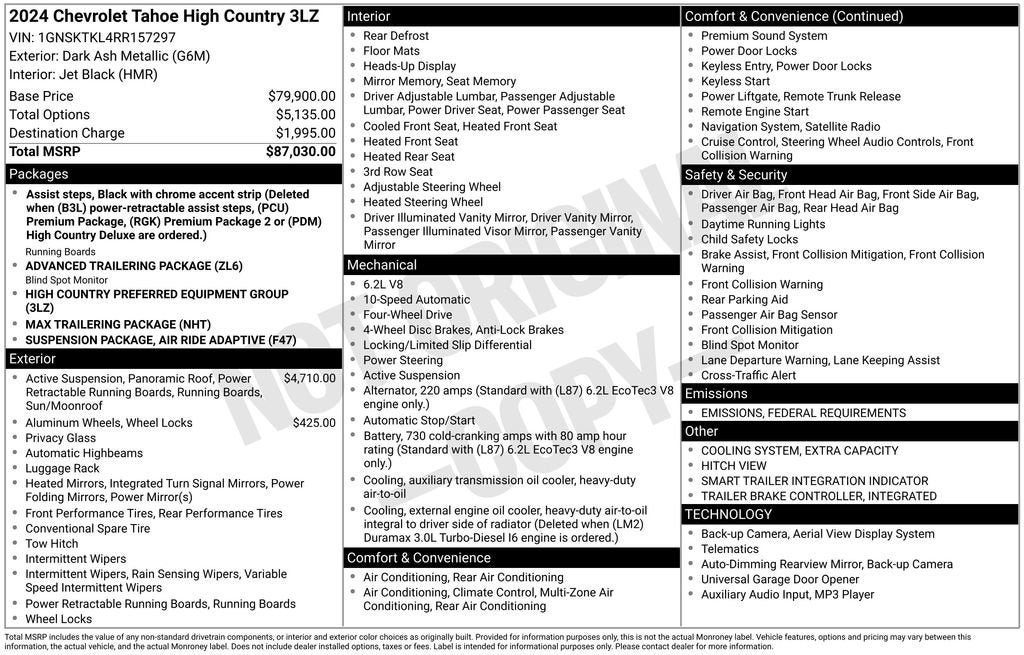 2024 Chevrolet Tahoe High Country