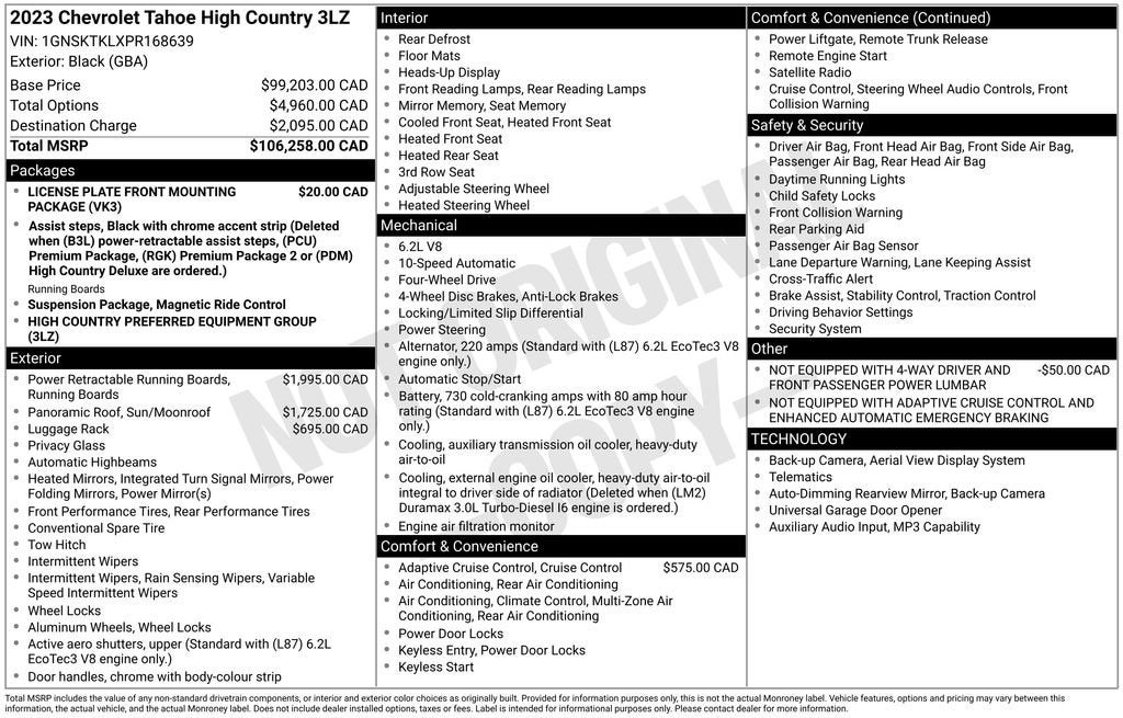 2023 Chevrolet Tahoe High Country 4x4's photo