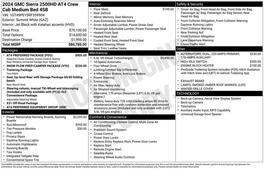 2024 GMC Sierra 2500 HD AT4