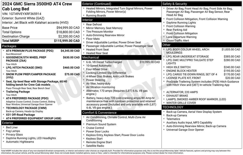 2024 GMC Sierra 3500 HD AT4