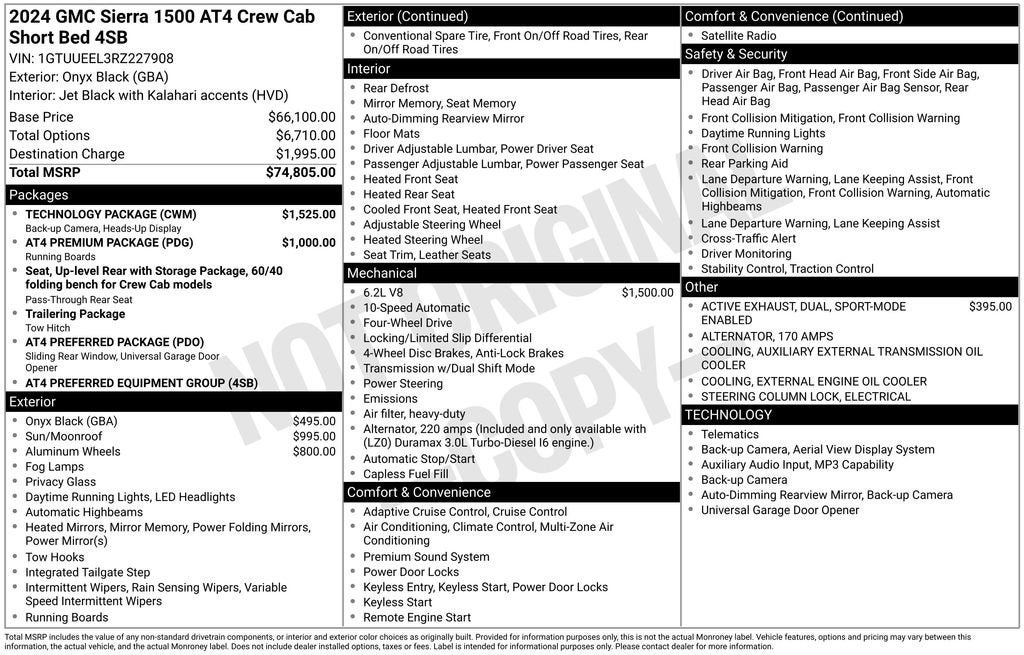 2024 GMC Sierra 1500 AT4