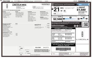 2015 Lincoln MKS 4DR SDN 3.7L AWD