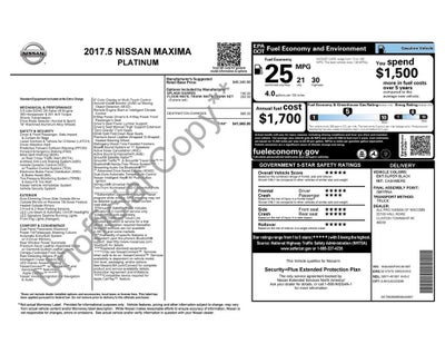 2017 Nissan Maxima 3.5 Platinum