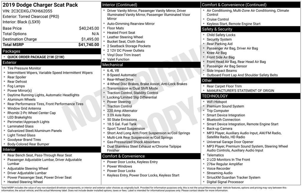 2019 Dodge Charger Scat Pack RWD