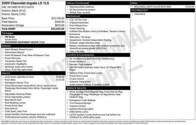 2009 Chevrolet Impala LS
