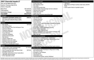 2007 Chevrolet Impala 3.5L LT