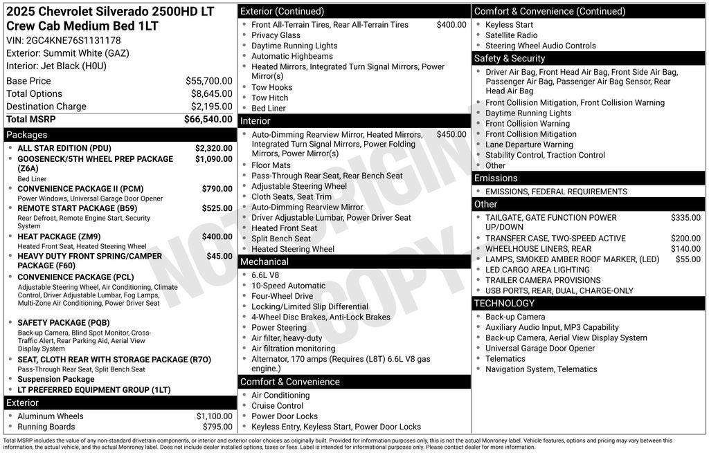 2025 Chevrolet Silverado 2500 HD LT