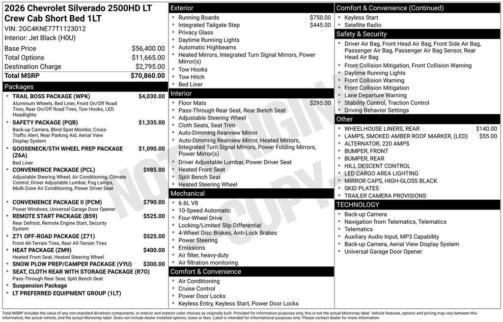 2026 Chevrolet Silverado 2500 HD LT