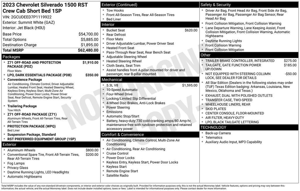 2023 Chevrolet Silverado 1500 RST