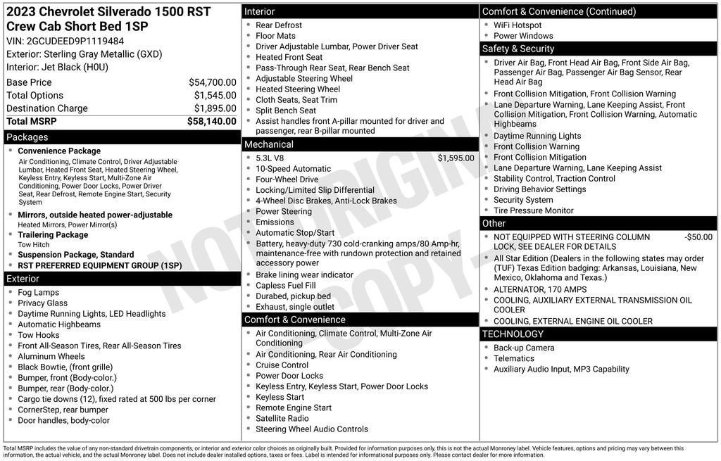 2023 Chevrolet Silverado 1500 RST