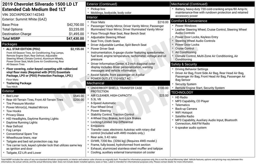 2019 Chevrolet Silverado LD LT