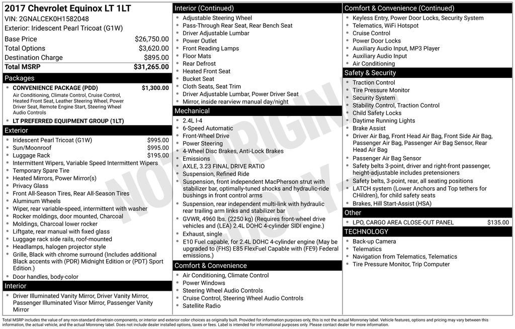 2017 Chevrolet Equinox LT