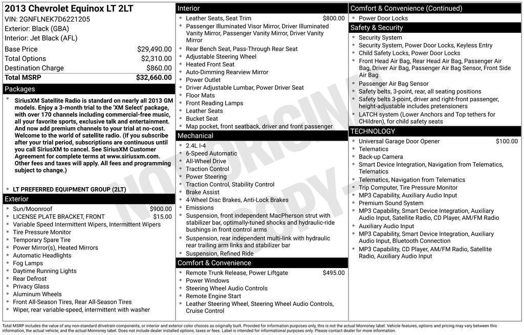 2013 Chevrolet Equinox LT