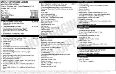 2021 Jeep Compass Latitude 4x4